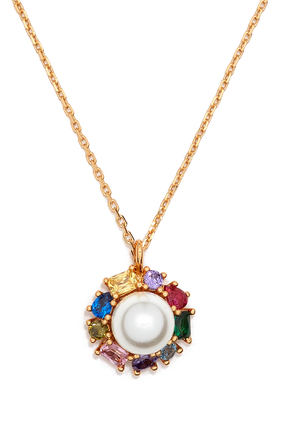 Candy Shop Pearl Halo Pendant Necklace